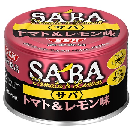 SSK サバ・トマレモ トマト&レモン味 140g缶×24個入|サバ缶 鯖缶 さば缶 とまと