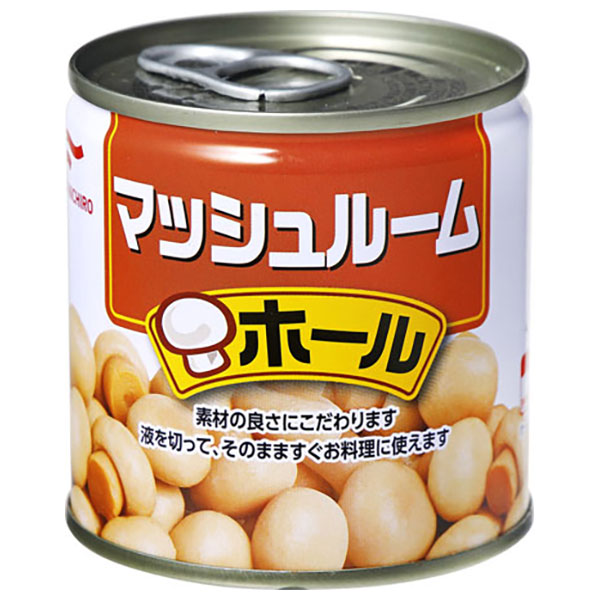 マルハニチロ マッシュルーム ホール 185g×24個入|缶詰 キノコ 缶切り不要