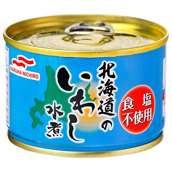 マルハニチロ 北海道のいわし水煮 食塩不使用 150g×24個入|缶詰 イワシ 鰯 缶切不要