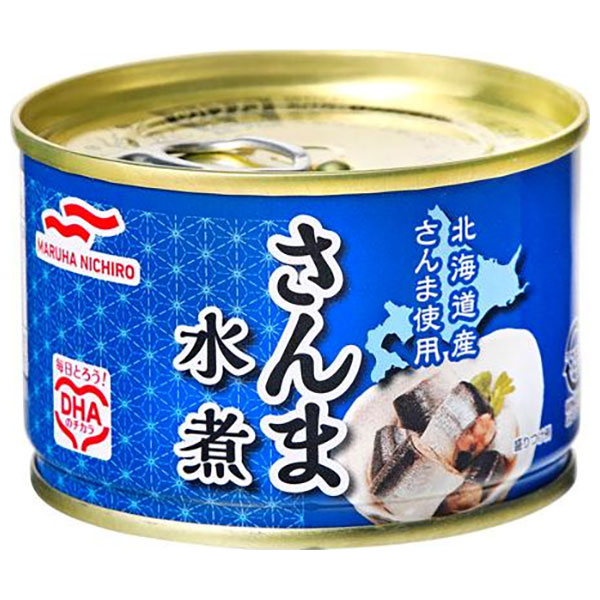 マルハニチロ さんま水煮 150g×24個入|缶詰 サンマ 秋刀魚 缶切不要