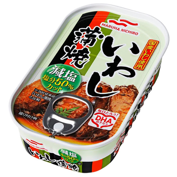 マルハニチロ 減塩 いわし蒲焼 100g×30個入|缶詰 イワシ 鰯 いわし缶 国産いわし