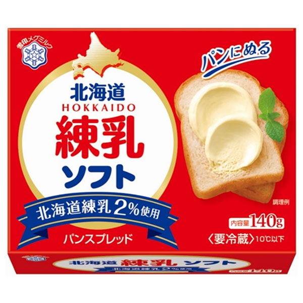 雪印メグミルク 北海道練乳 ソフト 140g×12個入 チルド 冷蔵品|チルド商品 乳製品 パンスプレッド 練乳
