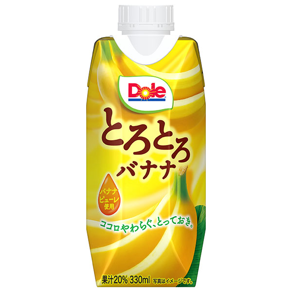 雪印メグミルク Dole(ドール) とろとろバナナ 330ml紙パック×12本入|果汁 ばなな フルーツ 果物 果実