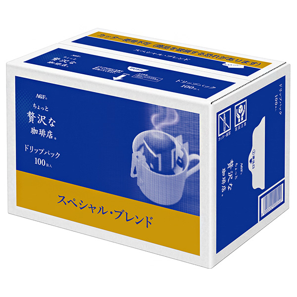 AGF ちょっと贅沢な珈琲店 レギュラー・コーヒー ドリップパック スペシャル・ブレンド 7g×100P×6箱入|コーヒー ドリップ 100袋 ドリップコーヒー 珈琲