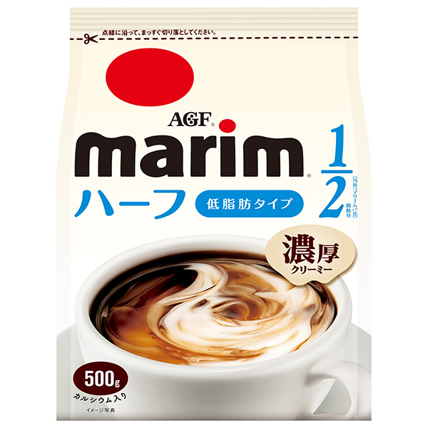 AGF マリーム 低脂肪タイプ 500g×12袋入|嗜好品 クリーミングパウダー marim クリーム