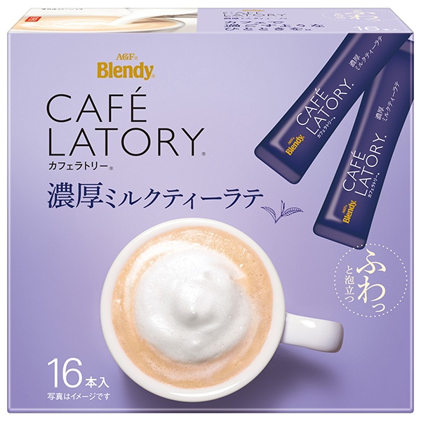 AGF ブレンディ カフェラトリー スティック 濃厚ミルクティーラテ (11g×16本)×6箱入|インスタント スティック 紅茶