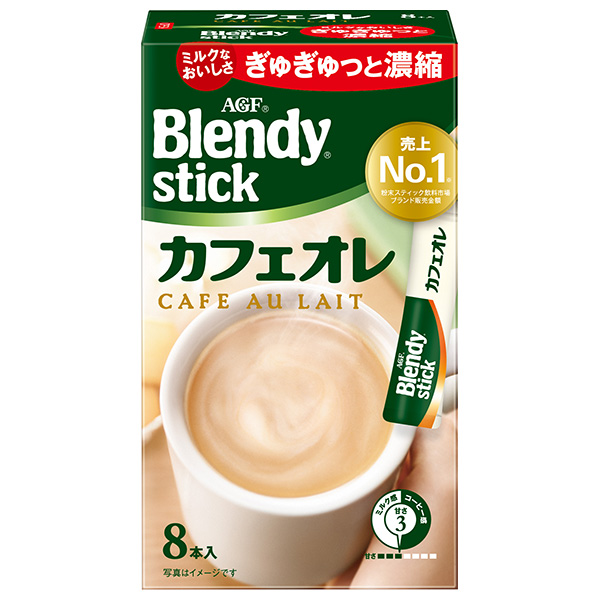 AGF ブレンディ スティック カフェオレ (8.8g×8本)×24箱入|インスタントコーヒー スティック カフェオレ