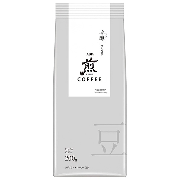 AGF 煎 レギュラー・コーヒー 豆 香醇 澄んだコク 200g×20袋入|agf レギュラーコーヒー