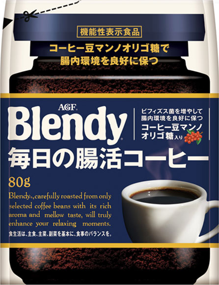 AGF ブレンディ 毎日の腸活コーヒー 80g袋×12袋入|コーヒー インスタントコーヒー 珈琲 Blendy
