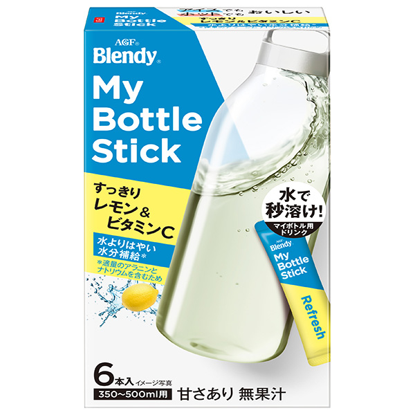 AGF ブレンディ マイボトルスティック すっきりレモン&ビタミンC (4.0g×6本)×24箱入|Blendy インスタント 粉末