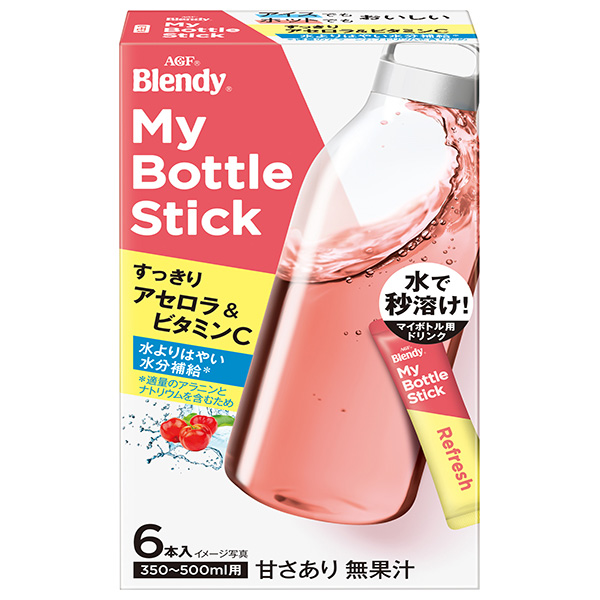 AGF ブレンディ マイボトルスティック すっきりアセロラ&ビタミンC (4.0g×6本)×24箱入|Blendy インスタント 粉末