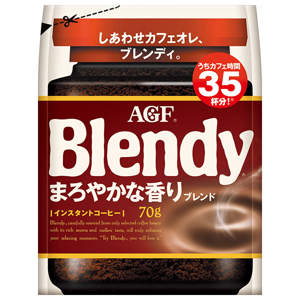 AGF ブレンディ まろやかな香りブレンド 70g袋×12袋入|コーヒー インスタントコーヒー 珈琲 Blendy 詰め替え