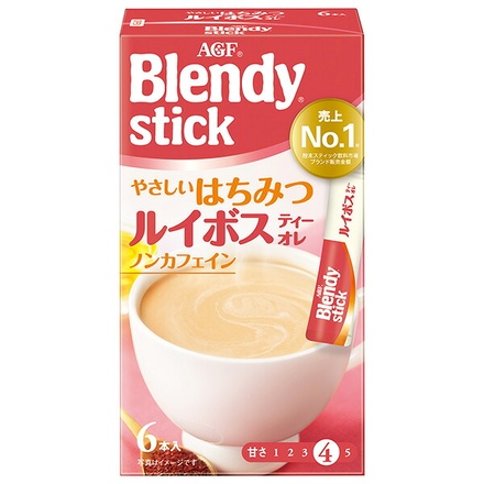 AGF ブレンディ スティック やさしいはちみつルイボスティーオレ (8.1g×6本)×24箱入|AGF ブレンディ スティック はちみつ ルイボスティー ノンカフェイン