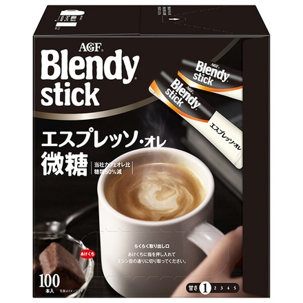 AGF ブレンディ スティック エスプレッソ・オレ 微糖 (5.8g×100本)×4箱入|インスタント スティック コーヒー 微糖 エスプレッソ オレ 大容量 お得