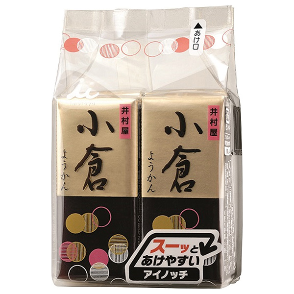 井村屋 ミニようかん 小倉 (58g×4本)×12袋入|羊羹 和菓子 お菓子 おやつ