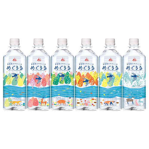 井村屋 めぐるる 500mlペットボトル×24本入|ミネラルウォーター 水 PET