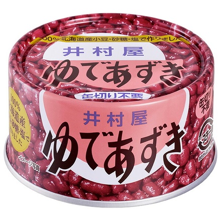 井村屋 北海道 ゆであずき 190g×24個入|一般食品 保存食 缶 小豆 北海道 ゆであずき レシピ 国産 缶詰 あんこ
