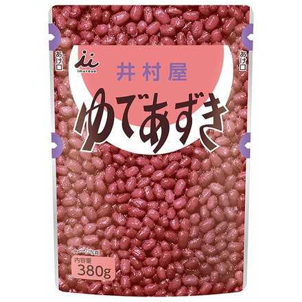 井村屋 ゆであずき 380gパウチ×10袋入|ゆで小豆 小豆 スイーツ つぶあん お菓子