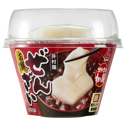 井村屋 お餅付きぜんざい 160g×16個入|井村屋 ぜんざい あずき 小豆 インスタント 餅入り おもち サトウの切り餅 レンチン