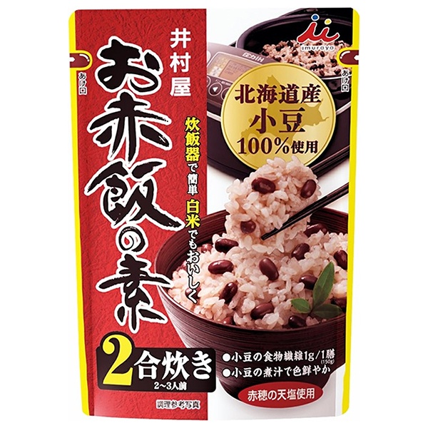 井村屋 2合用 お赤飯の素 146g×60袋入|小豆 炊き込みご飯の素