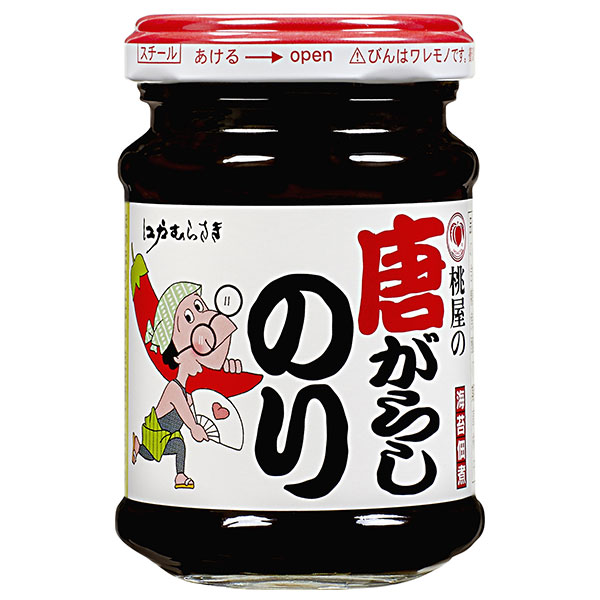 桃屋 江戸むらさき 唐がらしのり 105g瓶×12個入×(2ケース)|一般食品 佃煮 瓶 ごはんのおとも
