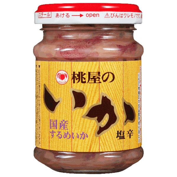 桃屋 いか塩辛 110g瓶×6個入|一般食品 瓶 いかの塩辛 水産物加工品