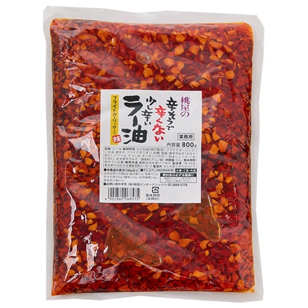 ネコポス 桃屋 辛そうで辛くない少し辛い ラー油 800g×1袋入| 全国調味料 大容量 ももや ラー油 業務用