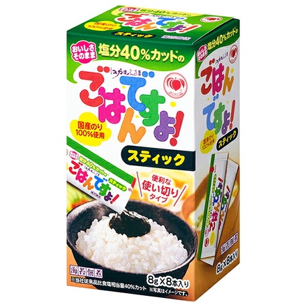 桃屋 塩分40%カットのごはんですよ! スティック 64g(8g×8P)×6個入|一般食品 佃煮 ごはんのおとも スティック
