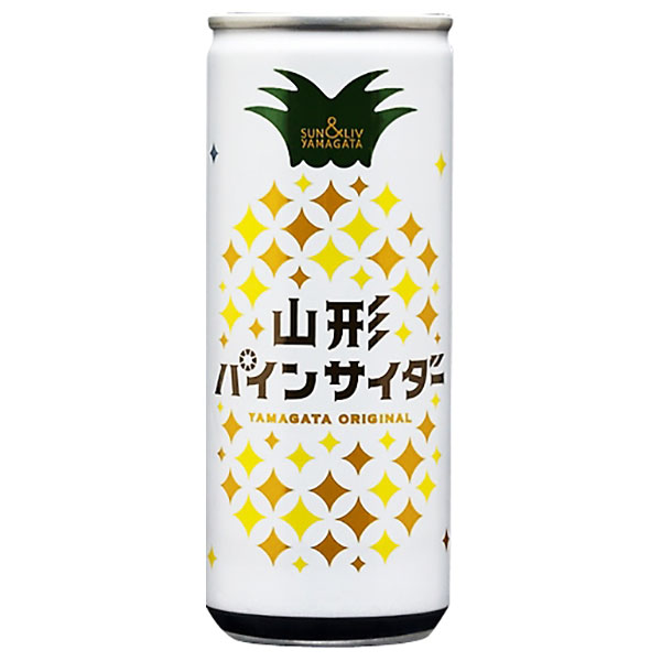 山形食品 山形パインサイダー 250ml缶×30本入|炭酸飲料 サイダー パイナップル