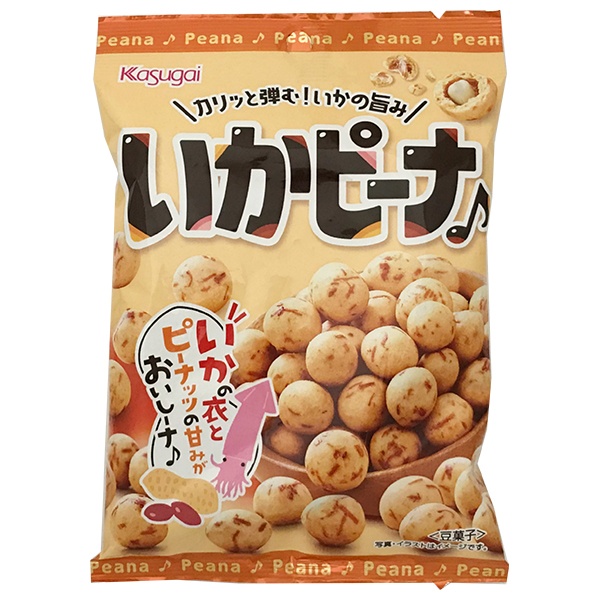 春日井製菓 いかピーナ 89g×12袋入 メーカー 問屋直送|お菓子 袋 ピーナッツ おつまみ