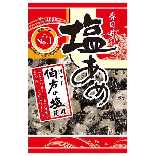 春日井製菓 塩あめ 144g×12袋入 メーカー 問屋直送|お菓子 飴・キャンディー 袋 塩分補給 伯方の塩使用