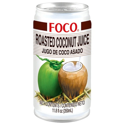 FOCO フォコ ローストココナッツジュース 350ml缶×24本入|果実飲料 ココナッツ 顆粒入り 缶