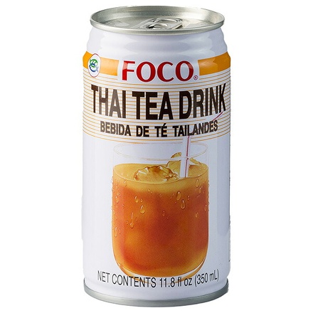 荒井商事 FOCO フォコ タイティードリンク 350ml缶×24本入|果実飲料 タイ タイ紅茶 紅茶