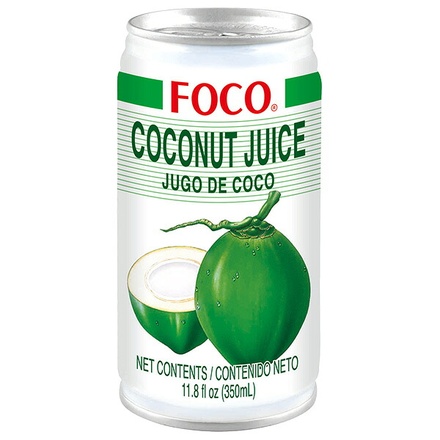 FOCO フォコ ココナッツジュース 350ml缶×24本入|果実飲料 ココナッツ 果粒入り 缶