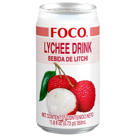 FOCO フォコ ライチドリンク 350ml缶×24本入|果実飲料 ライチ 缶