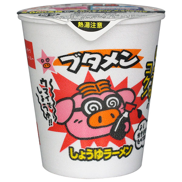 おやつカンパニー カップブタメン(しょうゆ) 30g×15個入 メーカー 問屋直送|お菓子 インスタント食品 ラーメン