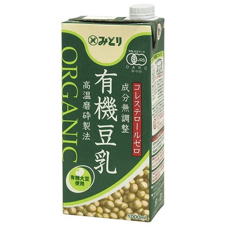 九州乳業 有機豆乳 成分無調整 1000ml×12(6×2)本入×(2ケース)|豆乳飲料 有機豆乳 無調製豆乳 紙パック