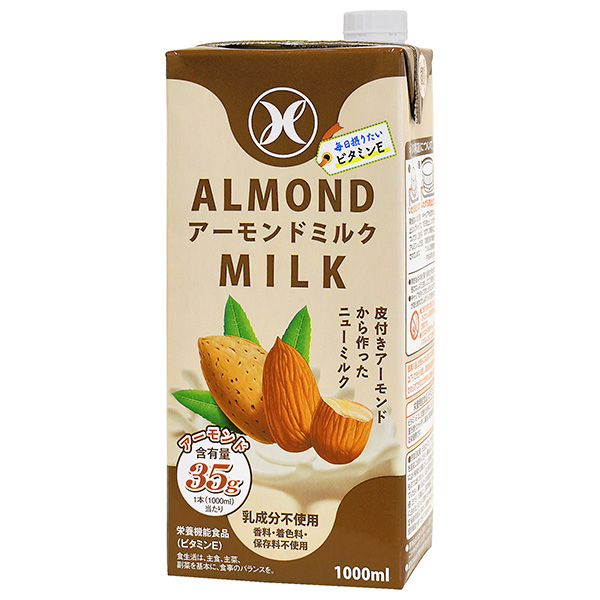 九州乳業 アーモンドミルク 1000ml紙パック×6本入|アーモンド飲料 栄養機能食品 ビタミンE