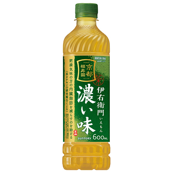 サントリー 伊右衛門(いえもん) 濃い味【手売り用】【機能性表示食品】 600mlペットボトル×24本入|お茶 清涼飲料 いえもん