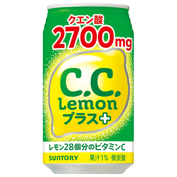 サントリー C.C.レモンプラス 350ml缶×24本入|ccレモン 炭酸 ソーダ ビタミンC