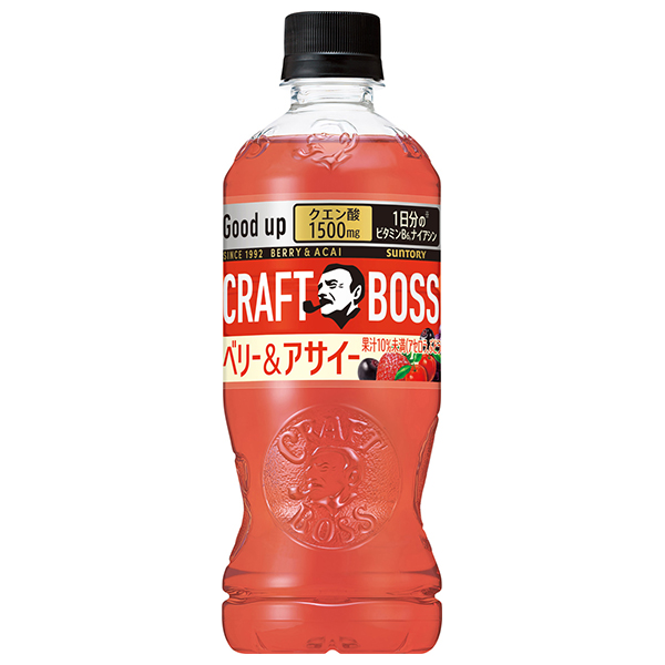 サントリー クラフトボス ベリー&アサイー【手売り用】 500mlペットボトル×24本入|boss 果汁飲料 ベリー ミックス