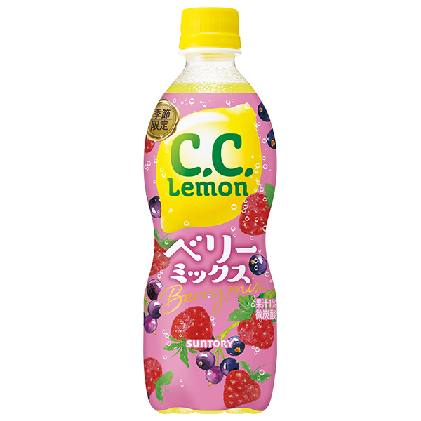 サントリー C.C.レモン ベリーミックス 500mlペットボトル×24本入|ccレモン 炭酸飲料 微炭酸 PET