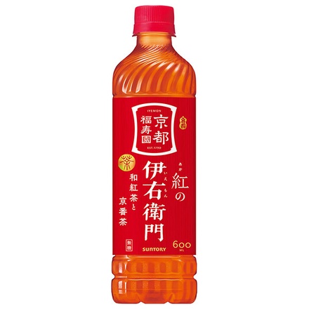 サントリー 紅の伊右衛門 600mlペットボトル×24本入×(2ケース)|茶飲料 緑茶 PET 新茶 お茶