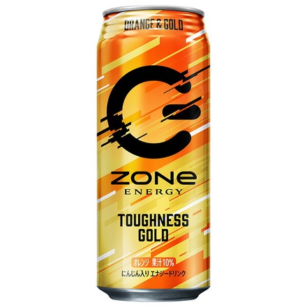 サントリー ZONe ENERGY TOUGHNESS GOLD(ゾーンエナジー タフネスゴールド) 500ml缶×24本入|エナジードリンク 炭酸飲料 缶 キャンペーンシール オレンジ