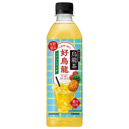 サントリー 烏龍茶 好烏龍 パイン&ライチティーエード 500mlペットボトル×24本入|ウーロン茶 茶飲料 パイン ライチ