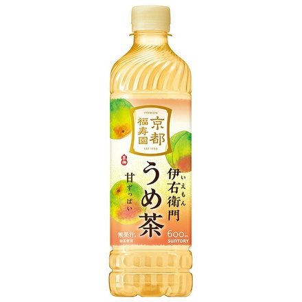サントリー 伊右衛門(いえもん) うめ茶 600mlペットボトル×24本入|お茶 茶飲料 玄米茶 イエモン うめ 梅