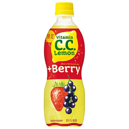 サントリー C.C.レモン +Berry 500mlペットボトル×24本入|ccレモン 炭酸飲料 微炭酸 PET ベリー