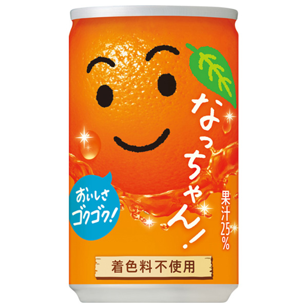 サントリー なっちゃん オレンジ 160g缶×30本入|フルーツ 果物 みかん オレンジ ジュース