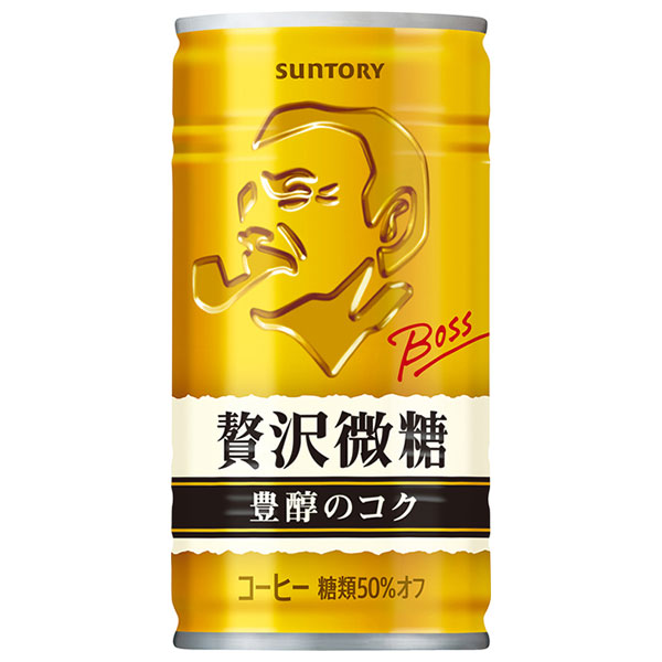 サントリー BOSS(ボス) 贅沢微糖 185g缶×30本入|boss 微糖 缶コーヒー 珈琲