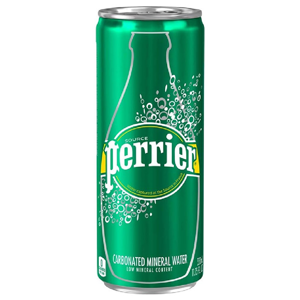 日仏貿易 ペリエ 330ml缶×24本入|ペリエ Perrier 発砲水 炭酸水 ミネラルウォーター 水 割り材